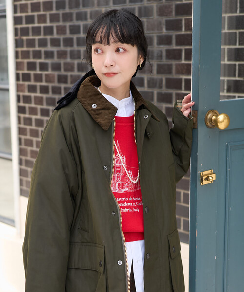 FREAK'S STORE(フリークスストア)の「刺繍 スウェットライクニット/コンパクトニット(ニット/セーター・レディース・オフホワイト/レッド/ネイビー・フリ-)」の9枚目の写真