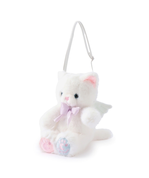 mezzo piano(メゾピアノ)の「ねこ・くま ぬいぐるみポシェット(ショルダーバッグ・キッズ・カラフル/ホワイト・F)」の7枚目の写真