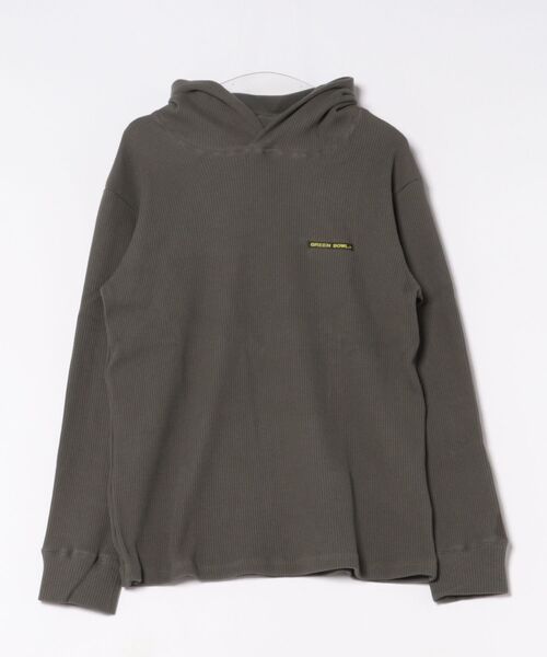 GREEN BOWL（グリーンボウル）の「【日本製】グリーンボウル【GREEN BOWL】Waffle Pullover Parka（Tシャツ/カットソー・メンズ・オリーブ/ホワイト/チャコール/ブラック・M）」の14枚目の写真