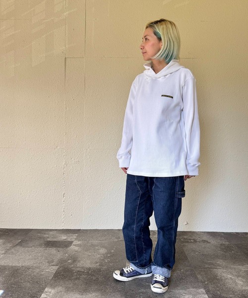 GREEN BOWL（グリーンボウル）の「【日本製】グリーンボウル【GREEN BOWL】Waffle Pullover Parka（Tシャツ/カットソー・メンズ・オリーブ/ホワイト/チャコール/ブラック・M）」の5枚目の写真