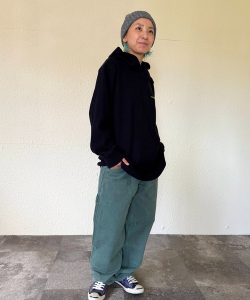 GREEN BOWL（グリーンボウル）の「【日本製】グリーンボウル【GREEN BOWL】Waffle Pullover Parka（Tシャツ/カットソー・メンズ・オリーブ/ホワイト/チャコール/ブラック・M）」の8枚目の写真