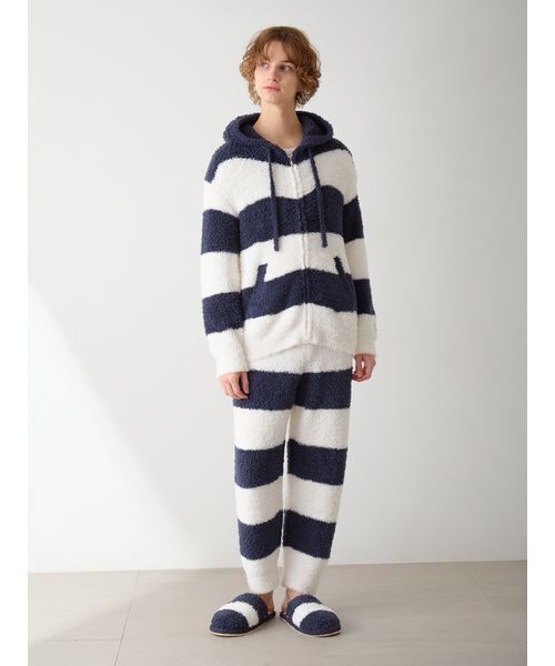 HOMME】ジェラート2ボーダーパーカー（ルームウェア/パジャマ