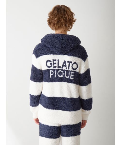 HOMME】ジェラート2ボーダーパーカー（ルームウェア/パジャマ