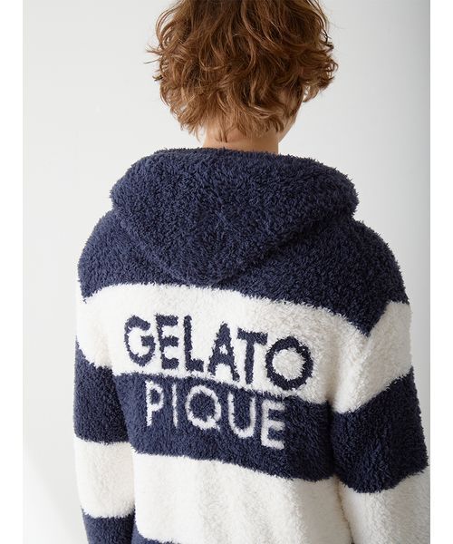 HOMME】ジェラート2ボーダーパーカー（ルームウェア/パジャマ