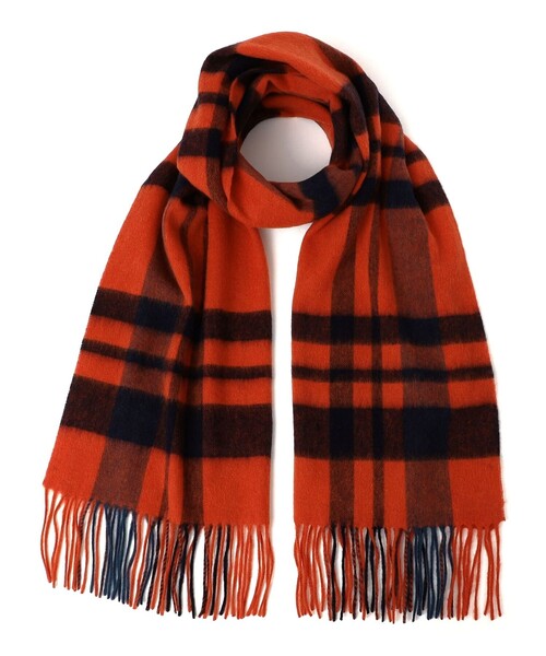 SHIPS Colors:〈手洗い可能〉ウール チェック ストール（ストール