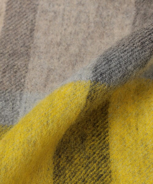 SHIPS Colors:〈手洗い可能〉ウール チェック ストール（ストール