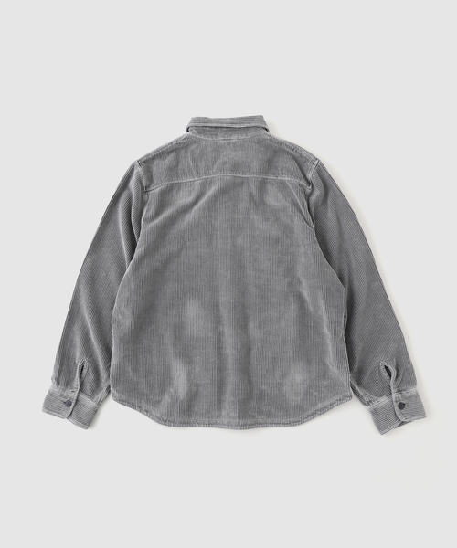 SAVE KHAKI UNITED（セーブカーキユナイテッド）の「SAVE KHAKI UNITED / セーブ カーキ ユナイテッド ワイドウェール  シャツ ジャケット（その他アウター・メンズ・ブラック系その他/ライトグレー・MEDIUM/LARGE/X-LARGE）」の3枚目の写真