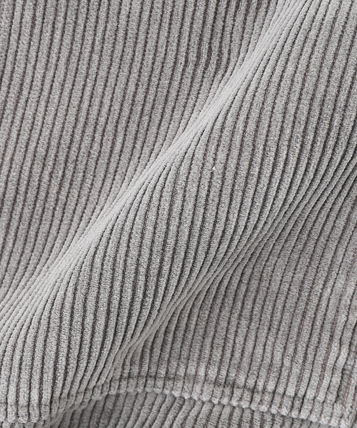 SAVE KHAKI UNITED（セーブカーキユナイテッド）の「SAVE KHAKI UNITED / セーブ カーキ ユナイテッド ワイドウェール  シャツ ジャケット（その他アウター・メンズ・ブラック系その他/ライトグレー・MEDIUM/LARGE/X-LARGE）」の7枚目の写真