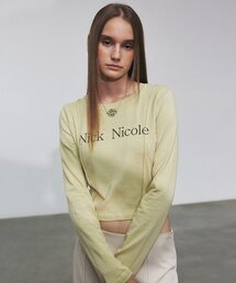 NICOLE PINTUCK LS CROP TOP_OLIVE