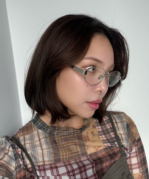 SANSeLF(サンセルフ)の「【SANSeLF】 クラシックオーバルメタルアイウェア saa25a168(メガネ・レディース・シルバー・FREE)」の2枚目の写真