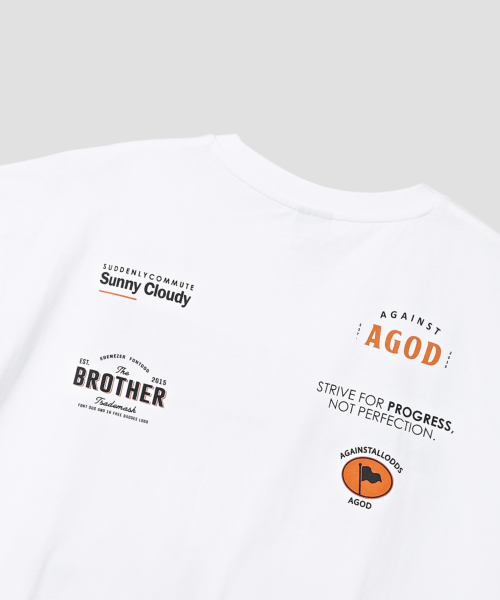 AGOD（エージーオーディー）の「レーシング半袖Tシャツ[ホワイト]（Tシャツ/カットソー・レディース・その他・SMALL/MEDIUM/LARGE）」の7枚目の写真