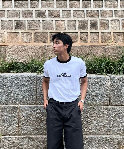Millo Archive（ミロ アーカイブ）の「LAリンガーTシャツ[ホワイト]（Tシャツ/カットソー・メンズ・その他・MEDIUM/LARGE/X-LARGE）」の5枚目の写真