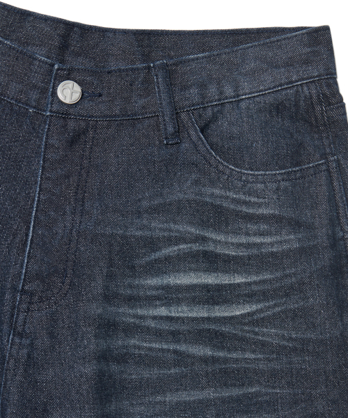 NOMANUAL(NOMANUAL)の「DESTROYED LAYER DENIM PANTS - WASHED NAVY(デニムパンツ・レディース・その他・SMALL/MEDIUM/LARGE/X-LARGE)」の6枚目の写真