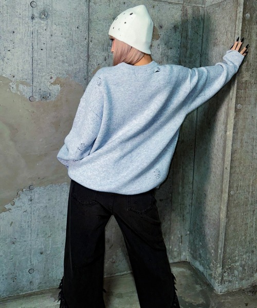 A'GEM/9 × .kom 『A'GEM/9/エージェムナイン』Glitter Mohair Pullover