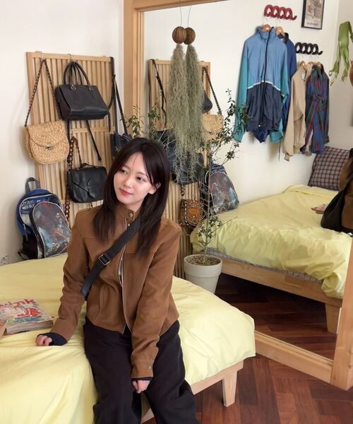 MUSINSA STANDARD WOMAN（ムシンサスタンダードウーマン）の「ウィメンズスリムクルーネック長袖Tシャツ[クリーム]（Tシャツ/カットソー・レディース・その他・SMALL/MEDIUM/LARGE/X-LARGE/X-SMALL）」の15枚目の写真
