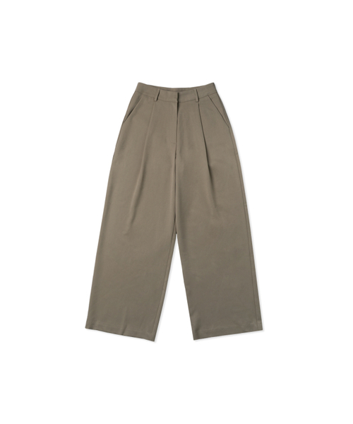 WITHOUT SUMMER（ウィズアウトサマ）の「モードワイドスラックス_ベージュ（スラックス・レディース・その他・SMALL/MEDIUM）」の2枚目の写真
