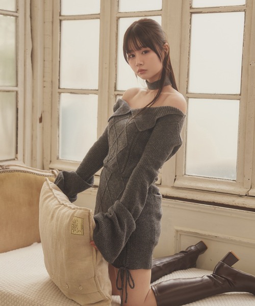 M DOLLY original* cable knit alba set up/ケーブルニットアルバ