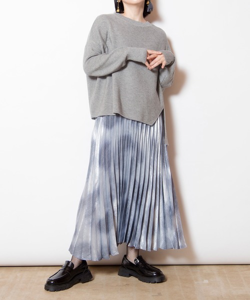 OSMOSIS（オズモーシス）の「2WAYアシンメトリーニットプルオーバー（ニット/セーター・レディース・ライトベージュ/グレー/ブラック・ONE SIZE）」の19枚目の写真