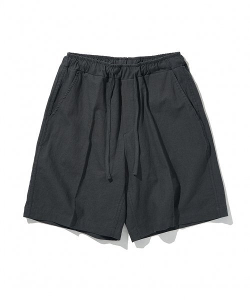 MOAA(モア)の「ソソ リネン ハーフパンツ (チャコール)(その他パンツ・メンズ・その他・LARGE/MEDIUM)」の2枚目の写真