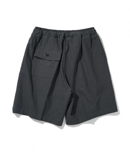 MOAA(モア)の「ソソ リネン ハーフパンツ (チャコール)(その他パンツ・メンズ・その他・LARGE/MEDIUM)」の3枚目の写真