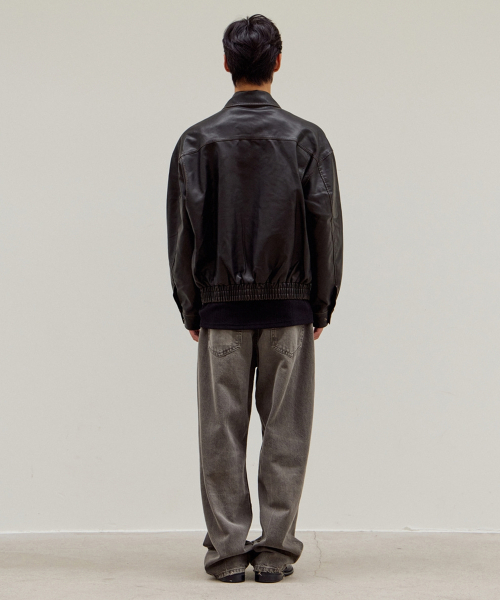 MOOD INSIDE(ムードインサイド)の「ウォッシングレザーリアルポケットボマージャケット_Brown(ライダースジャケット・レディース・ブラウン・MEDIUM/LARGE/X-LARGE)」の7枚目の写真