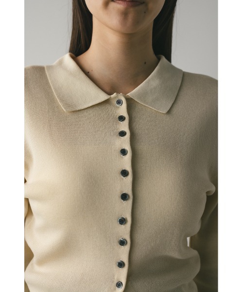 STYLEMIXER(スタイルミキサー)の「【niaulab TV by ZOZO紹介】2WAYカラーニットポロ 大人気(ニット/セーター・レディース・ピンク/ネイビー/アイボリー・FREE)」の13枚目の写真