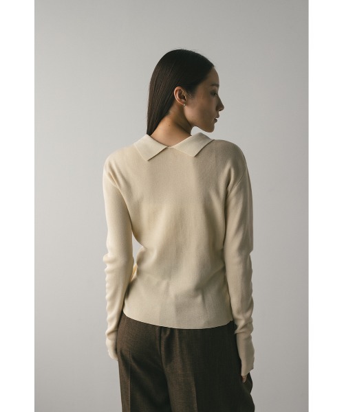 STYLEMIXER(スタイルミキサー)の「【niaulab TV by ZOZO紹介】2WAYカラーニットポロ 大人気(ニット/セーター・レディース・ピンク/ネイビー/アイボリー・FREE)」の16枚目の写真