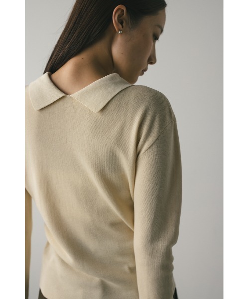 STYLEMIXER(スタイルミキサー)の「【niaulab TV by ZOZO紹介】2WAYカラーニットポロ 大人気(ニット/セーター・レディース・ピンク/ネイビー/アイボリー・FREE)」の17枚目の写真