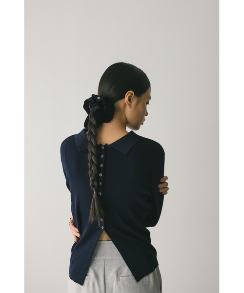 STYLEMIXER(スタイルミキサー)の「【niaulab TV by ZOZO紹介】2WAYカラーニットポロ 大人気(ニット/セーター・レディース・ピンク/ネイビー/アイボリー・FREE)」の21枚目の写真