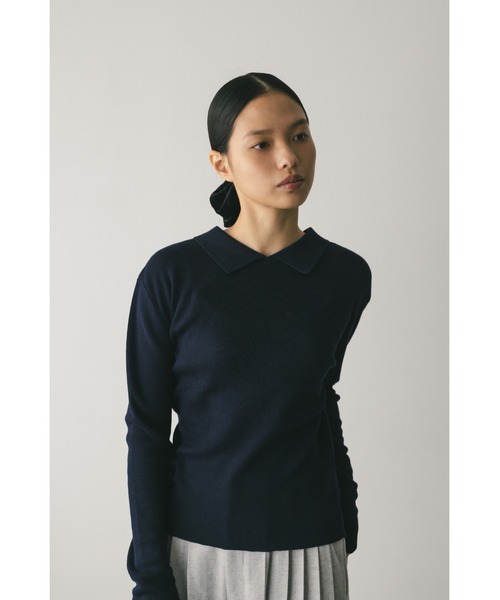 STYLEMIXER(スタイルミキサー)の「【niaulab TV by ZOZO紹介】2WAYカラーニットポロ 大人気(ニット/セーター・レディース・ピンク/ネイビー/アイボリー・FREE)」の22枚目の写真