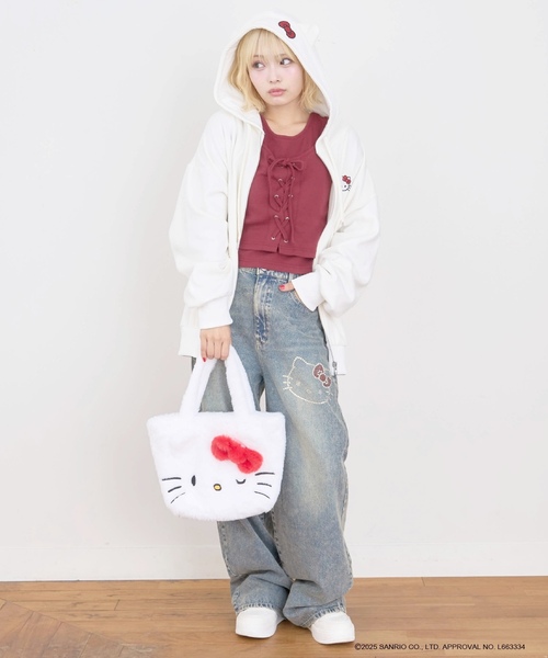 セール】【サンリオキャラクターズ】デニムワイドパンツ（その他パンツ