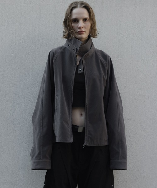 remer（リメール）の「ヴィンテージフェイクヌバックブルゾン - VINTAGE FAKE NUBUCK BLOUSON（ブルゾン・メンズ・ブラック/アッシュグレー・X-SMALL/SMALL/MEDIUM/LARGE）」の2枚目の写真