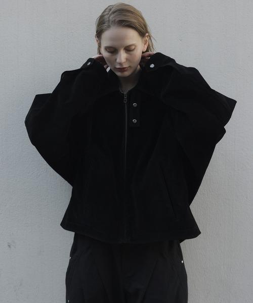 remer（リメール）の「ヴィンテージフェイクヌバックブルゾン - VINTAGE FAKE NUBUCK BLOUSON（ブルゾン・メンズ・ブラック/アッシュグレー・X-SMALL/SMALL/MEDIUM/LARGE）」の12枚目の写真