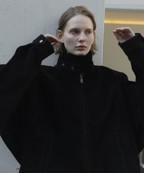 remer（リメール）の「ヴィンテージフェイクヌバックブルゾン - VINTAGE FAKE NUBUCK BLOUSON（ブルゾン・メンズ・ブラック/アッシュグレー・X-SMALL/SMALL/MEDIUM/LARGE）」の6枚目の写真