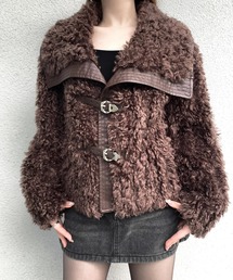 VEILA（ヴェイラ）の「フェイクファーボアショートジャケット（その他アウター）」