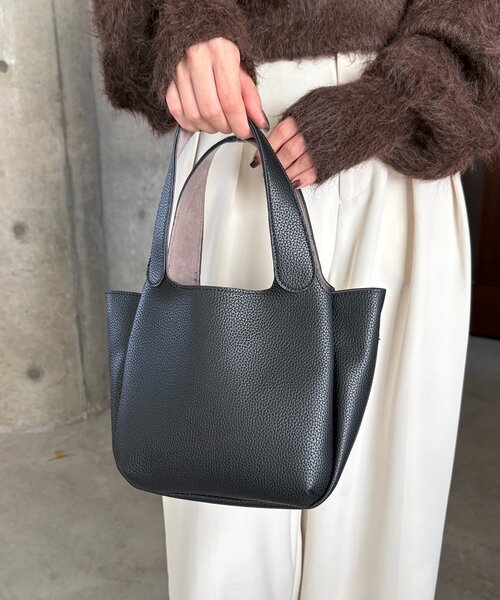 CAPRICIEUX LE'MAGE（カプリシューレマージュ）の「3roomシュリンクバッグ（ショルダーバッグ・レディース・アイボリー/ブラック/キャメル・FREE）」の7枚目の写真