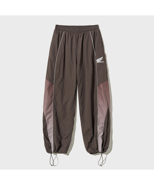 PHYPS MOTORCYCLE(フィップスモーターサイクル)の「Speed Track Solid nylon Pants Brown(スウェットパンツ・レディース・その他・LARGE/X-LARGE/SMALL/MEDIUM)」の1枚目の写真