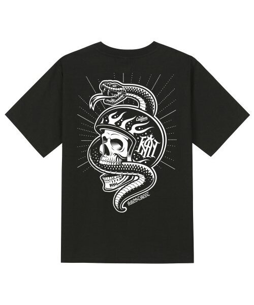 KAN6312(カン6312)の「KTB0187 ホットロード 半袖Tシャツ ブラック(Tシャツ/カットソー・メンズ・その他・LARGE/MEDIUM/SMALL/X-LARGE)」の1枚目の写真
