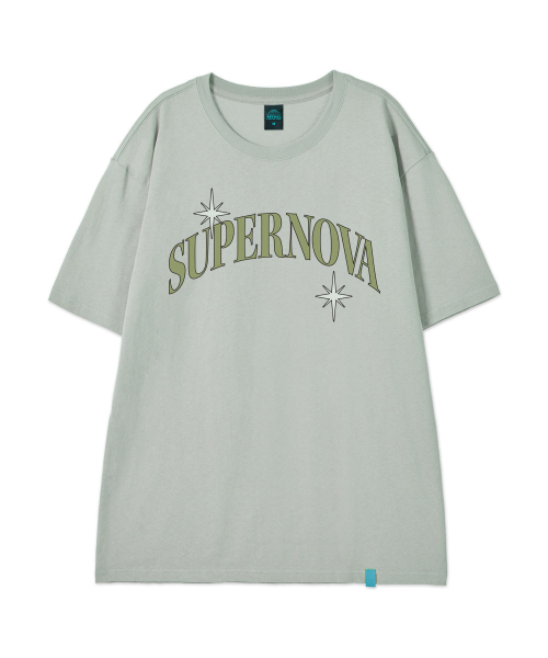ASTRAL PROJECTION（アストラルプロジェクション）の「[スーパーノヴァ]コットンルーズフィット半袖Tシャツ_ダスティミント（Tシャツ/カットソー・メンズ・その他・LARGE/MEDIUM/X-LARGE/XX-LARGE）」の2枚目の写真