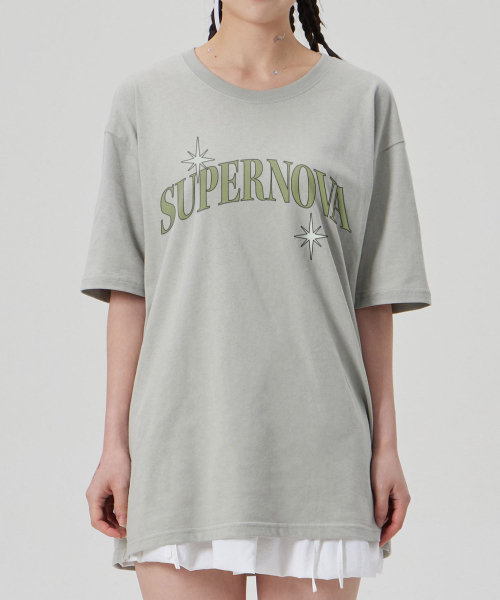 ASTRAL PROJECTION（アストラルプロジェクション）の「[スーパーノヴァ]コットンルーズフィット半袖Tシャツ_ダスティミント（Tシャツ/カットソー・メンズ・その他・LARGE/MEDIUM/X-LARGE/XX-LARGE）」の3枚目の写真