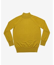 Extrafine Merino Wool Mock-neck (Mustard)