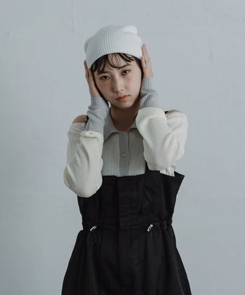 merrylatte（メリーラテ）の「stone sheer polo knit（ニット/セーター・レディース・ブルー/アイボリー・FREE）」の18枚目の写真