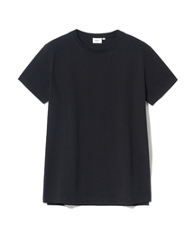 [PREMIUM COTTON] ウィメンズ記者コットン半袖Tシャツブラック