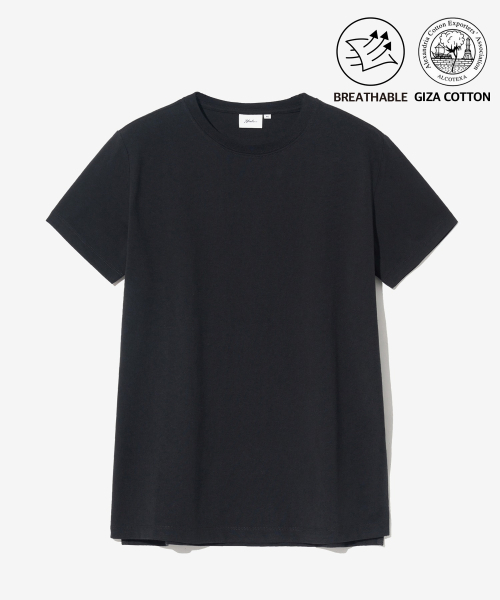 YALE（イェール）の「[PREMIUM COTTON] ウィメンズ記者コットン半袖Tシャツブラック（Tシャツ/カットソー・レディース・その他・SMALL/MEDIUM/LARGE/X-SMALL）」の2枚目の写真