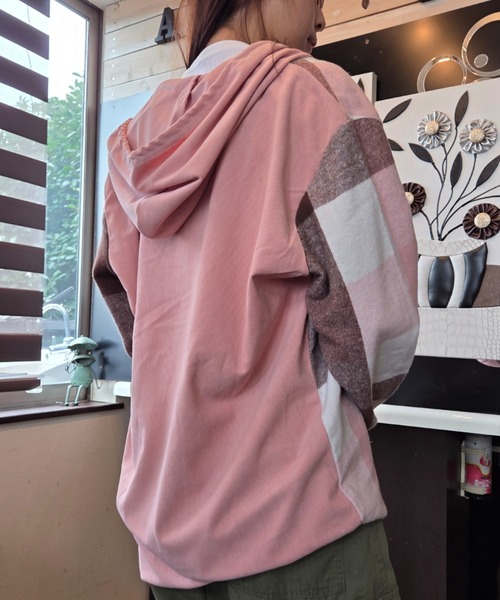 Loco Ocean(ロコオーシャン)の「チェック シャツ パーカー(シャツ/ブラウス・レディース・ピンク/ネイビー・M/L)」の16枚目の写真
