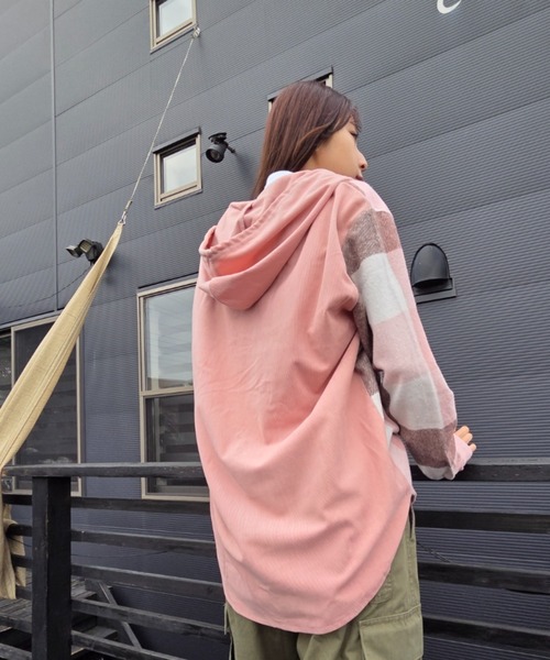 Loco Ocean(ロコオーシャン)の「チェック シャツ パーカー(シャツ/ブラウス・レディース・ピンク/ネイビー・M/L)」の22枚目の写真
