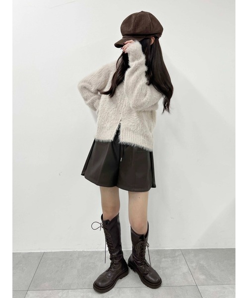 PHILLY（フィリー）の「スウェードタッチキャスケット（キャスケット・レディース・ブラウン/ベージュ・FREE）」の6枚目の写真