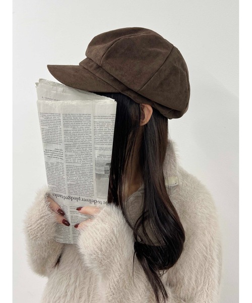 PHILLY（フィリー）の「スウェードタッチキャスケット（キャスケット・レディース・ブラウン/ベージュ・FREE）」の4枚目の写真