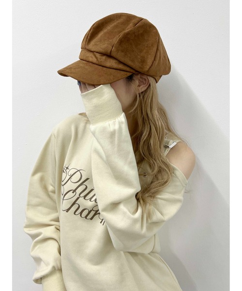 PHILLY（フィリー）の「スウェードタッチキャスケット（キャスケット・レディース・ブラウン/ベージュ・FREE）」の7枚目の写真