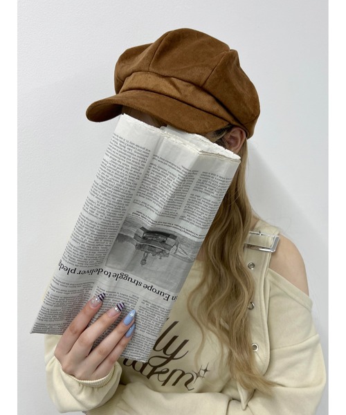 PHILLY（フィリー）の「スウェードタッチキャスケット（キャスケット・レディース・ブラウン/ベージュ・FREE）」の9枚目の写真